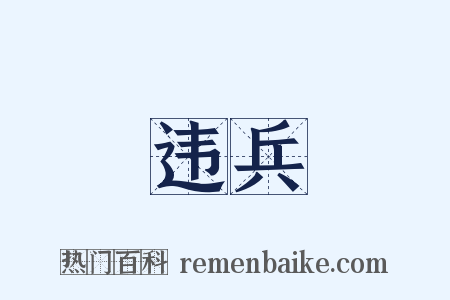 违兵是什么意思的图片